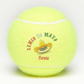 Cinco de Mayo 5 mei Fiesta Tennisballen (Achterkant)