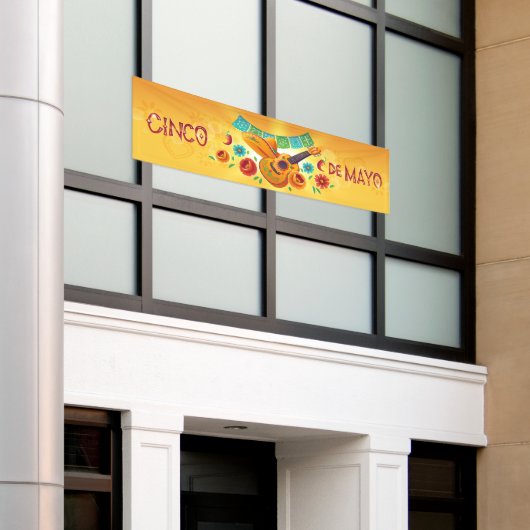 Cinco De Mayo Banner (Buitenkant Gebouw)