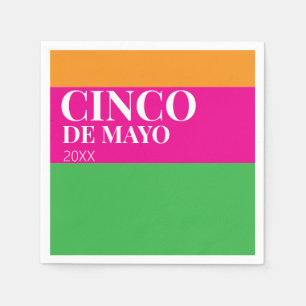 Cinco De Mayo BBQ-feest Servet
