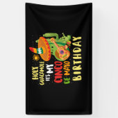 Cinco De Mayo Birthday Heilige Guacamole Mexican Spandoek (Verticaal)