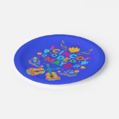 Cinco De Mayo bloemen en gitaren Papieren Bordje (Gekanteld)