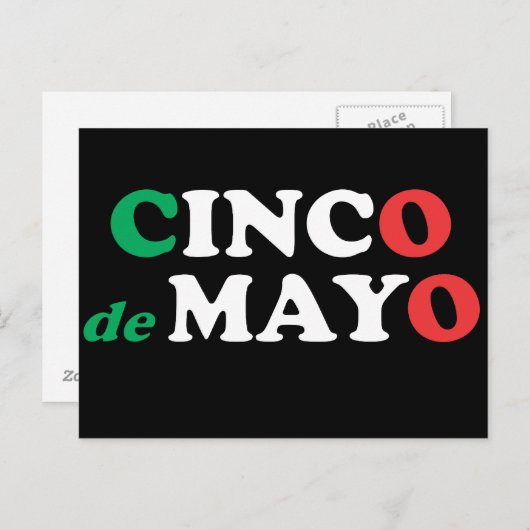 Cinco de Mayo Briefkaart (Voorkant / Achterkant)