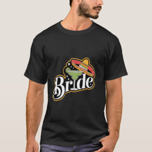 Cinco de Mayo Bruid Sombrero Margarita Feest Mexic T-shirt