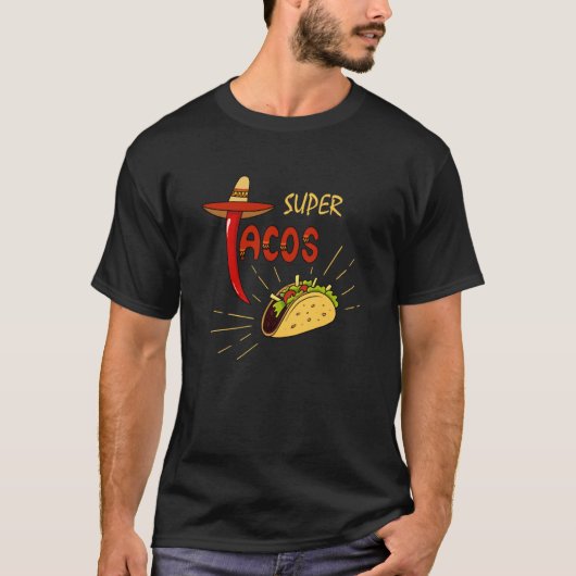Cinco De Mayo Burritos Mexico Tacos and Avocado 1 T-shirt (Voorkant)