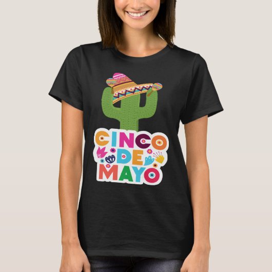Cinco De Mayo Burritos Mexico Tacos and Avocado 53 T-shirt (Voorkant)
