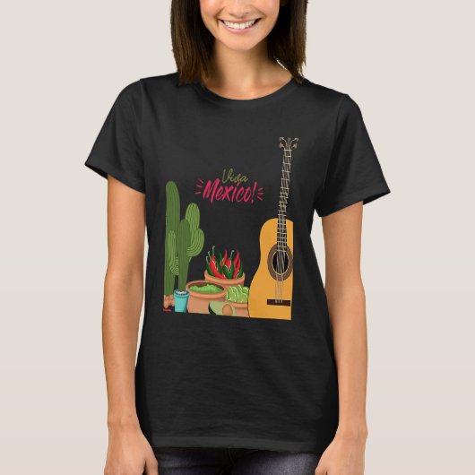 Cinco De Mayo Burritos Mexico Tacos and Avocado T-shirt (Voorkant)