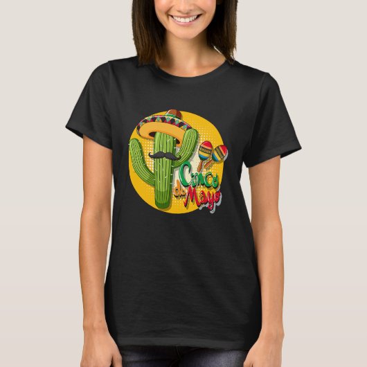Cinco De Mayo Burritos  Mexico Tacos and Avocado   T-shirt (Voorkant)