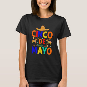 Cinco De Mayo Burritos Mexico Tacos en Avocado 7 T-shirt