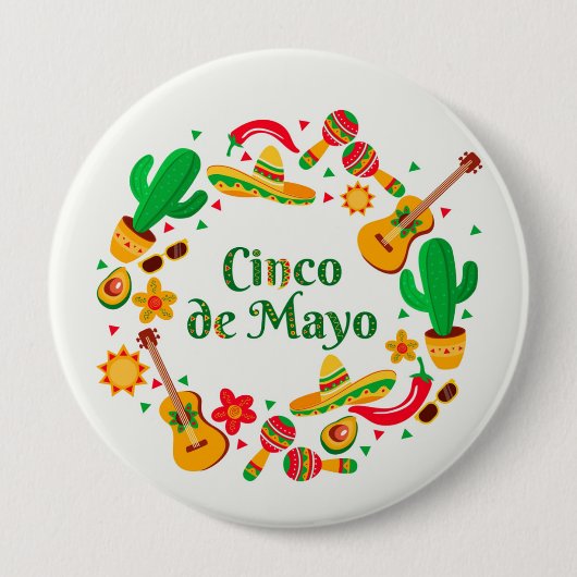 Cinco De Mayo Button (Voorkant)