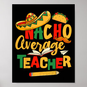Cinco de Mayo Byck naar school Mexicaanse Nacho Ge Poster