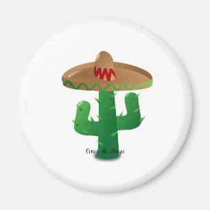Cinco de Mayo cactus Magneet