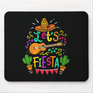 Cinco de Mayo Cactus Sombrero Guitar Muismat