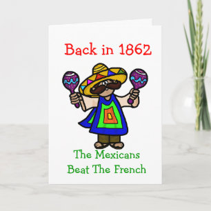 Cinco de Mayo Carte de voeux Mexicaine & Maracas