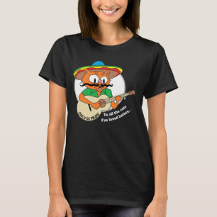 Cinco De Mayo Cartoon Kat Grappig T-shirt