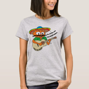 Cinco De Mayo Cartoon Kat Grappig T-shirt