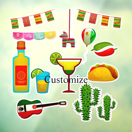 Cinco de Mayo Celebration Thunder_Cove Raamsticker (Vel 3)