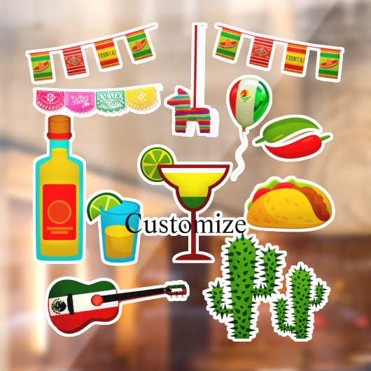 Cinco de Mayo Celebration Thunder_Cove Raamsticker (Vel 2)