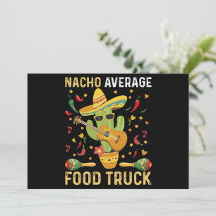 Cinco De Mayo Chef Nacho Gemiddeld Voedselwagentje Kaart