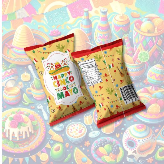 Cinco De Mayo Chip Bag Wrappers Party Favorieten Notitieblok