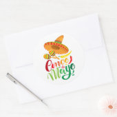 Cinco De Mayo Classic Round Sticker (Envelop)