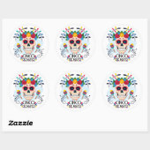Cinco De Mayo Classic Round Sticker (Vel)