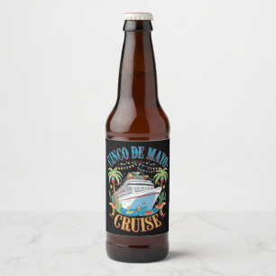 Cinco de Mayo Cruise Mexico Mexicaanse schip Fiest Bier Etiket