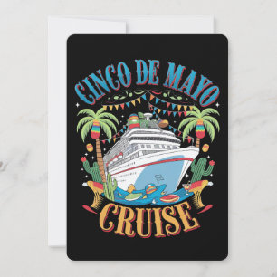 Cinco de Mayo Cruise Mexico Mexicaanse schip Fiest Kaart