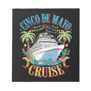 Cinco de Mayo Cruise Mexico Mexicaanse schip Fiest Notitieblok