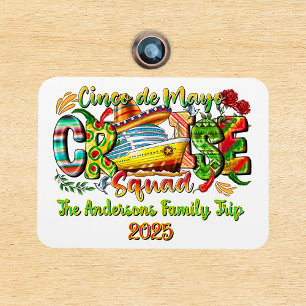 Cinco de Mayo Cruise Shirt Aangepaste naam en jaar Magneet
