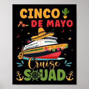 Cinco De Mayo Cruise Squad Mexico Cruise Reis Fami Poster