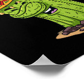 Cinco de Mayo Dabbing Cactus Fun Boys Kinder Poster (Hoek)