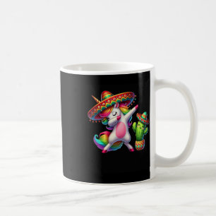 Cinco de Mayo Dabbing Eenhoorn Cactus Mexicaans Ki Koffiemok