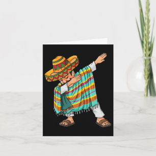 Cinco De Mayo Dabbing Poncho Sombrero Funny Mexico Kaart