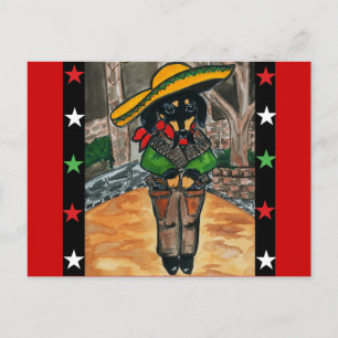 Cinco de mayo-dachshonden briefkaart