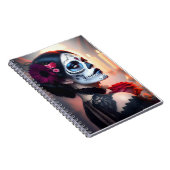 Cinco de Mayo Dag van de Dode Schoonheid met Roos  Notitieboek (Rechterzijde)