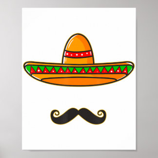 Cinco de Mayo Day Mexican Gifts Nacho Gemiddelde C Poster