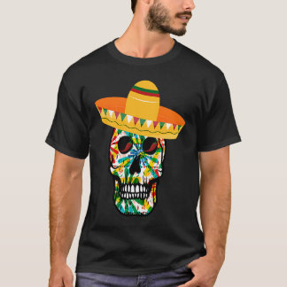 Cinco De Mayo Design Koele suikerschedel Cinco De  T-shirt