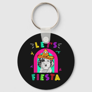 Cinco de Mayo Dog Let's Fiesta Camisa 5 De Mayo Me Sleutelhanger