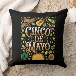 Cinco De Mayo Feest Cute Feest Elementen Kussen