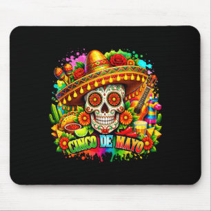 Cinco de mayo feest hoeden Mexicaanse suiker sched Muismat