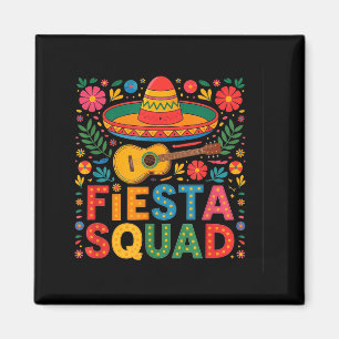 Cinco De Mayo Feest Squad Grappige Sobrero Kleurri Magneet