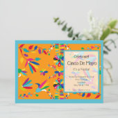 Cinco de Mayo-feest uitnodiging (Staand voorkant)