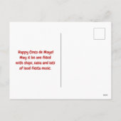 Cinco De Mayo Feestdagenkaart (Achterkant)