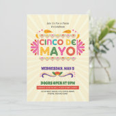 Cinco De Mayo Fête Fête Invitation (Debout devant)