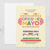 Cinco De Mayo Fête Fête Invitation (Devant / Derrière)