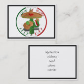 Cinco de Mayo Fiesta! Cactus met Sombrero Visitekaartje (Voorkant / Achterkant)