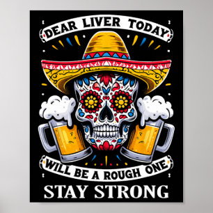 Cinco de Mayo Fiesta Geachte lever vandaag zal een Poster