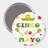 Cinco de Mayo Fiesta in Mexico vakantie Magneet (Voorkant / Achterkant)