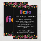 Cinco de Mayo Fiesta Invitation (Devant / Derrière)