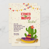 Cinco de Mayo Fiesta Invitation Kaart (Voorkant / Achterkant)